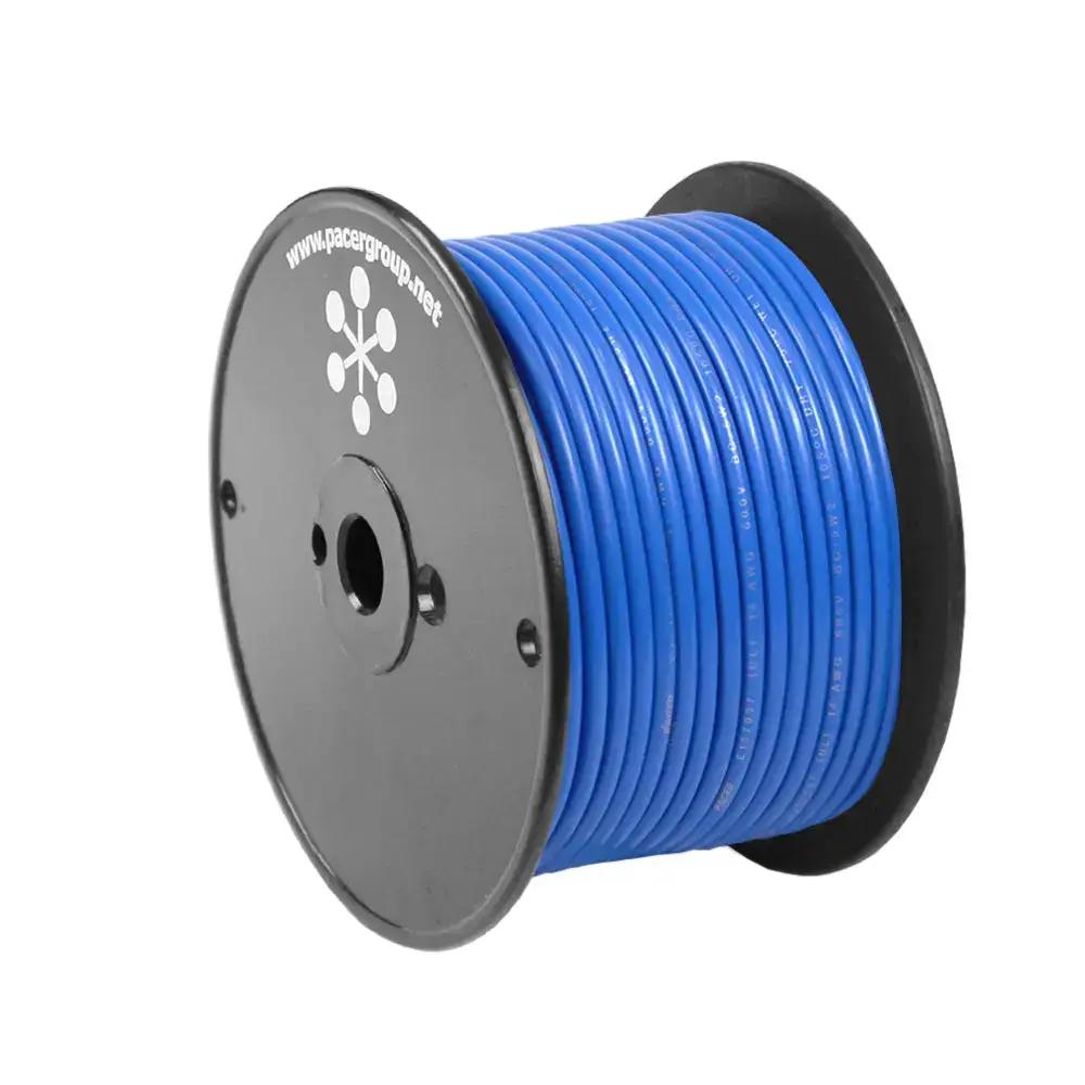 Pacer Blue 18 AWG Primary Marine Wire - 100 Feet, Tinned Copper, Flexible & Durable by Pacer