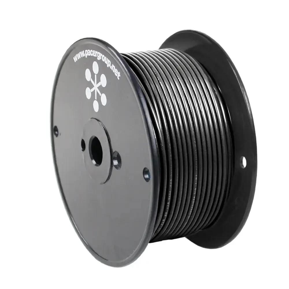 Pacer Black 18 AWG Primary Marine Wire – 250 Feet, Tinned Copper, UL & ABYC Certified by Pacer