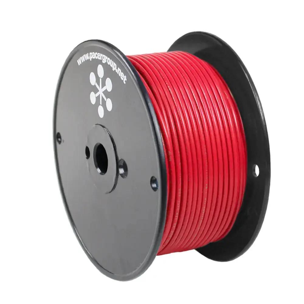 Pacer Red 18 AWG Primary Marine Wire - 250 Feet, Tinned Copper, Flexible PVC Insulation by Pacer