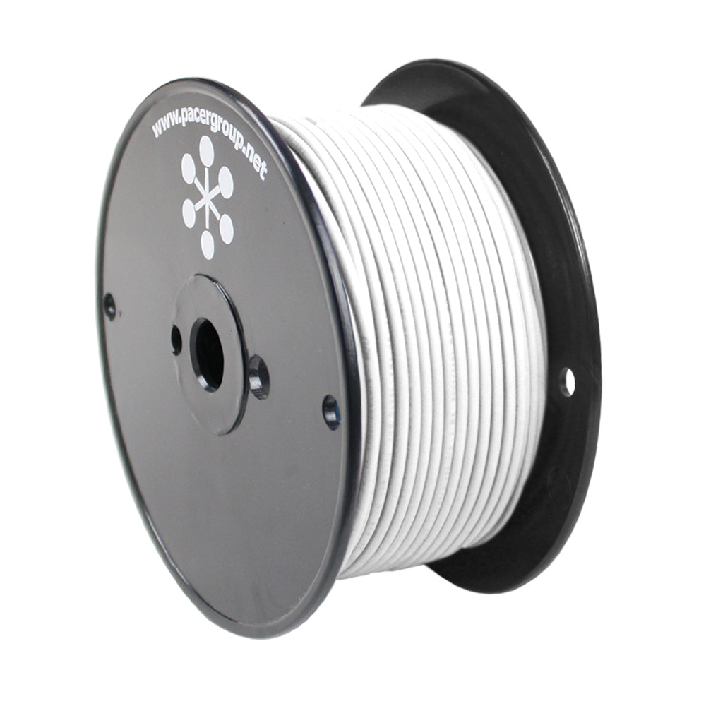 Pacer White 16 AWG Primary Marine Wire - 250 Feet, UL and ABYC Compliant