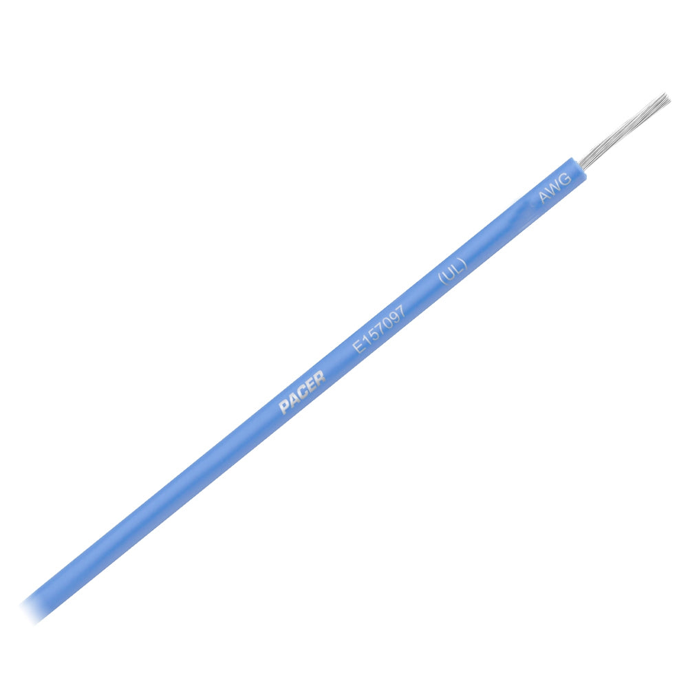 Pacer Blue 14 AWG Primary Marine Wire - 25 Feet, Tinned Copper, Flexible PVC Insulation