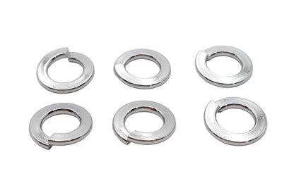Colony Chrome Split Lock Washer Set - 3/8 inch Inner Diameter, Pack of Six