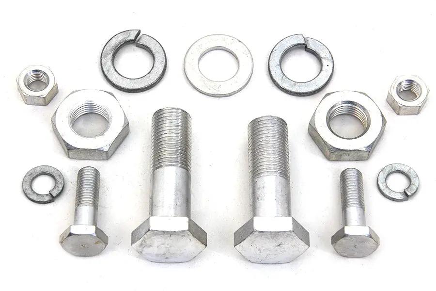 Colony Rear Frame Bar Mount Kit for Harley Davidson EL and FL – Cadmium Bolts, Nuts & Washers by Colony