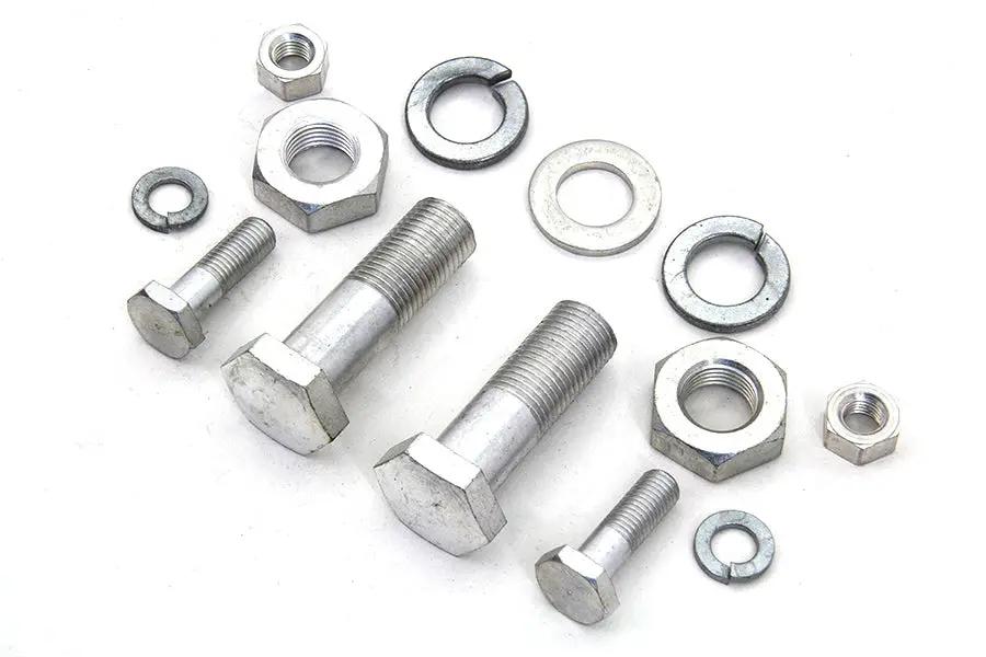 Colony Rear Frame Bar Mount Kit for Harley Davidson EL and FL – Cadmium Bolts, Nuts & Washers by Colony