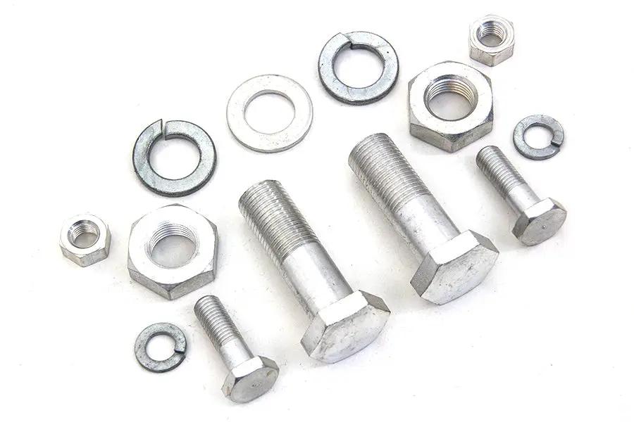 Colony Rear Frame Bar Mount Kit for Harley Davidson EL and FL – Cadmium Bolts, Nuts & Washers by Colony