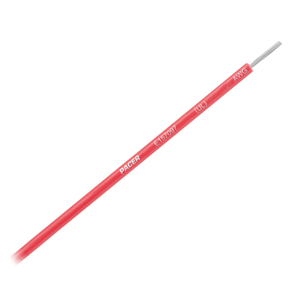 Pacer Red 8 AWG Marine Primary Wire - 25 Feet for Marine and Boat Applications