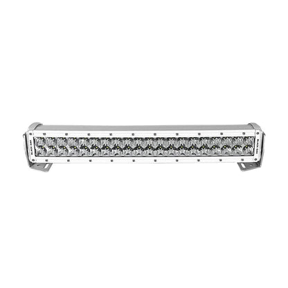 Black Oak LED Pro Series 3.0 20-Inch Curved Double Row LED Light Bar with Combo Optics and White Housing