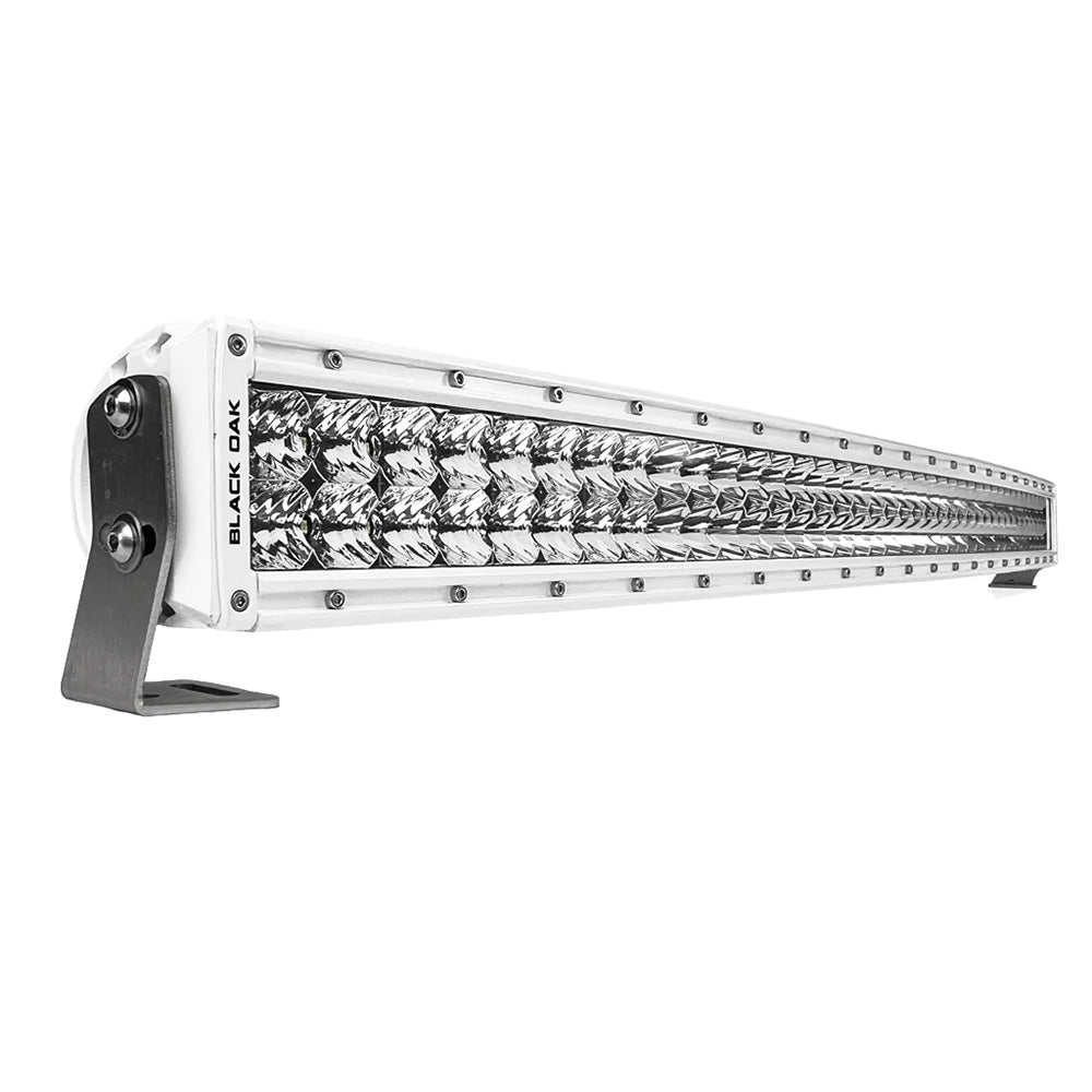 Black Oak LED Pro Series 3.0 40-Inch Curved Double Row LED Light Bar with Combo Optics and White Housing