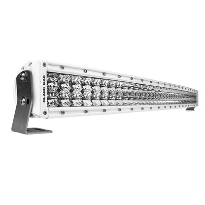 Black Oak LED Pro Series 3.0 40-Inch Curved Double Row LED Light Bar with Combo Optics and White Housing