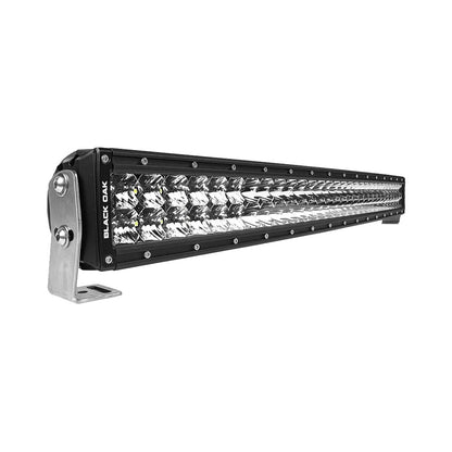 Black Oak LED Pro Series 3.0 30-Inch Curved Double Row LED Light Bar with Combo Optics and Black Housing