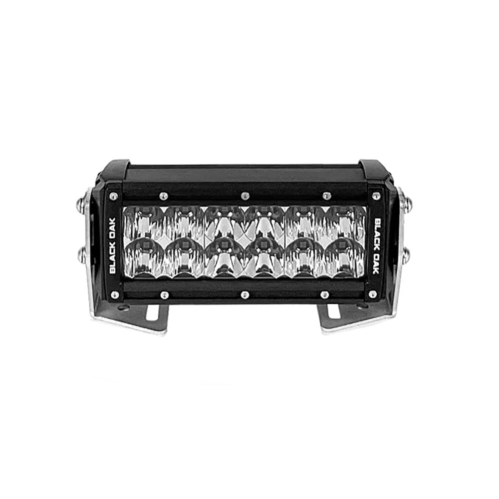 Black Oak Pro Series 3.0 Double Row 6-Inch LED Light Bar with Combo Optics and Black Housing