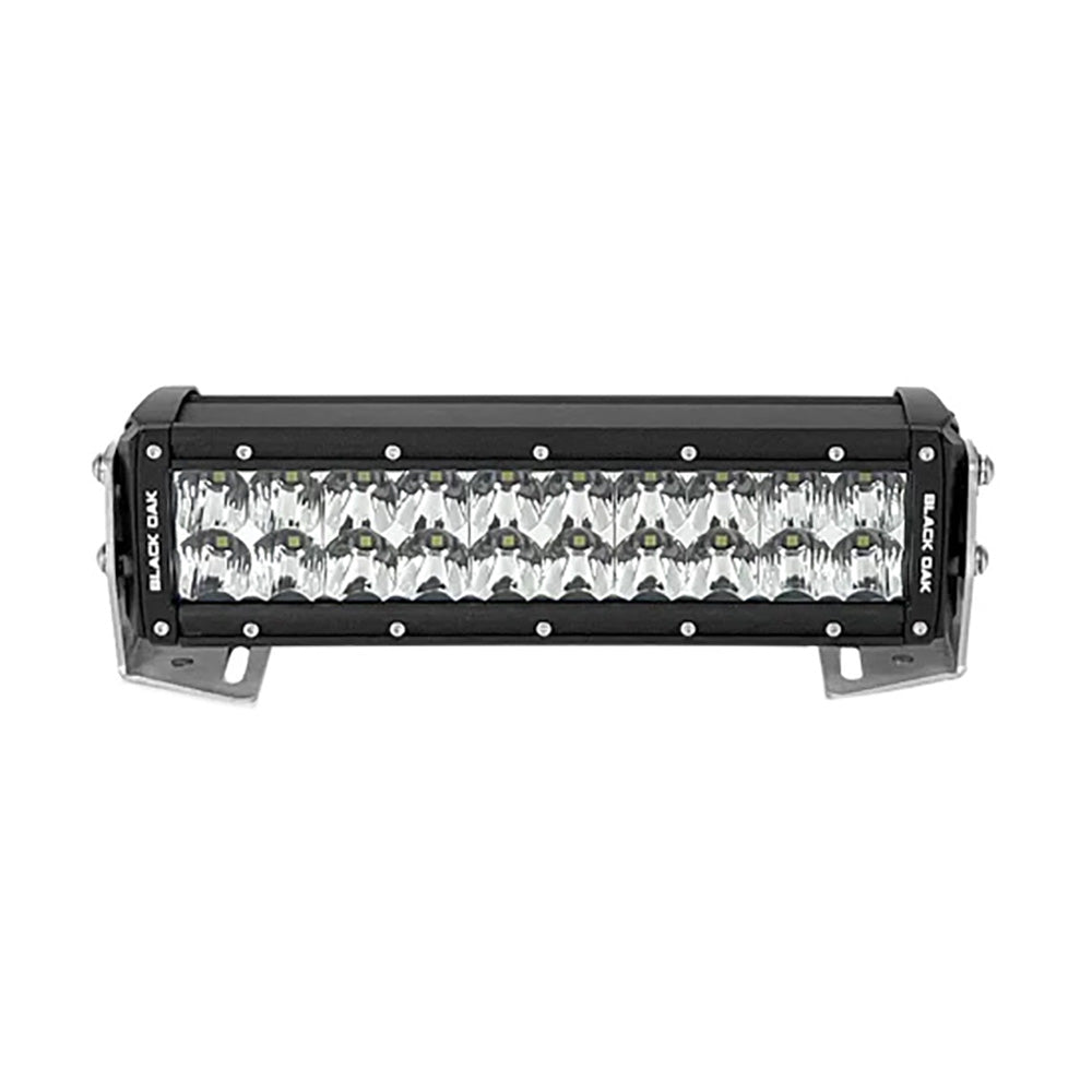 Black Oak LED Pro Series 3.0 Double Row 10-Inch LED Light Bar with Combo Optics and Black Housing