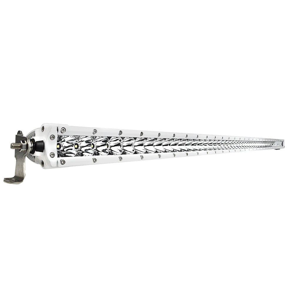 Black Oak LED Pro Series 3.0 50-Inch Single Row LED Light Bar with Combo Optics and White Housing