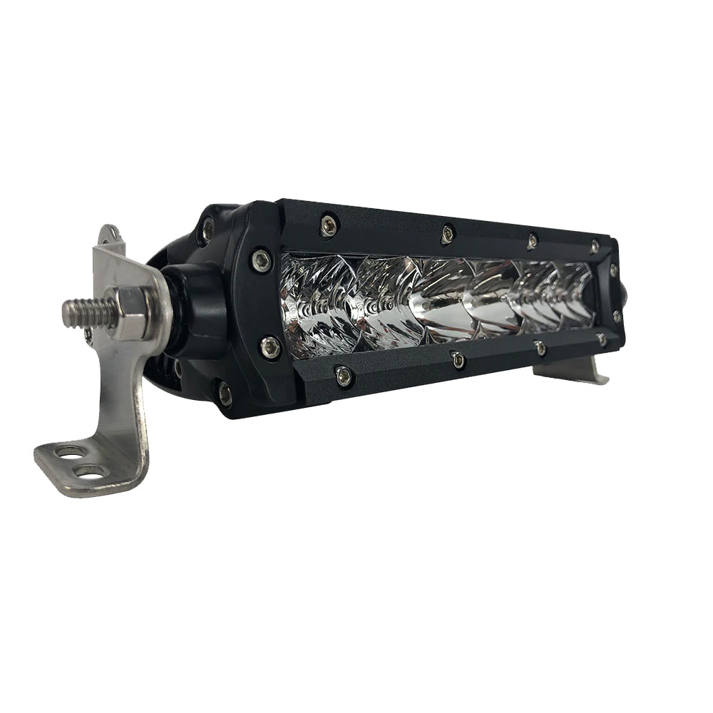 Black Oak LED Pro Series 3.0 6-Inch Single Row LED Light Bar with Combo Optics and Black Housing