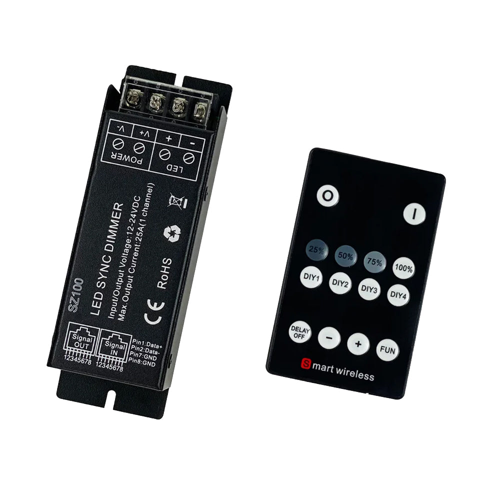 Black Oak LED Dimmer Controller - Adjustable Brightness for LED Lighting