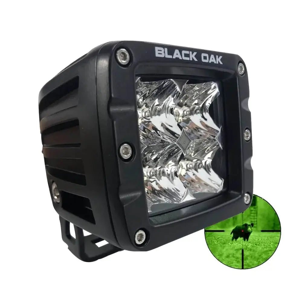 Black Oak LED Pro Series 3.0 2-inch 940nm Infrared Flood Light Pod - Black Housing