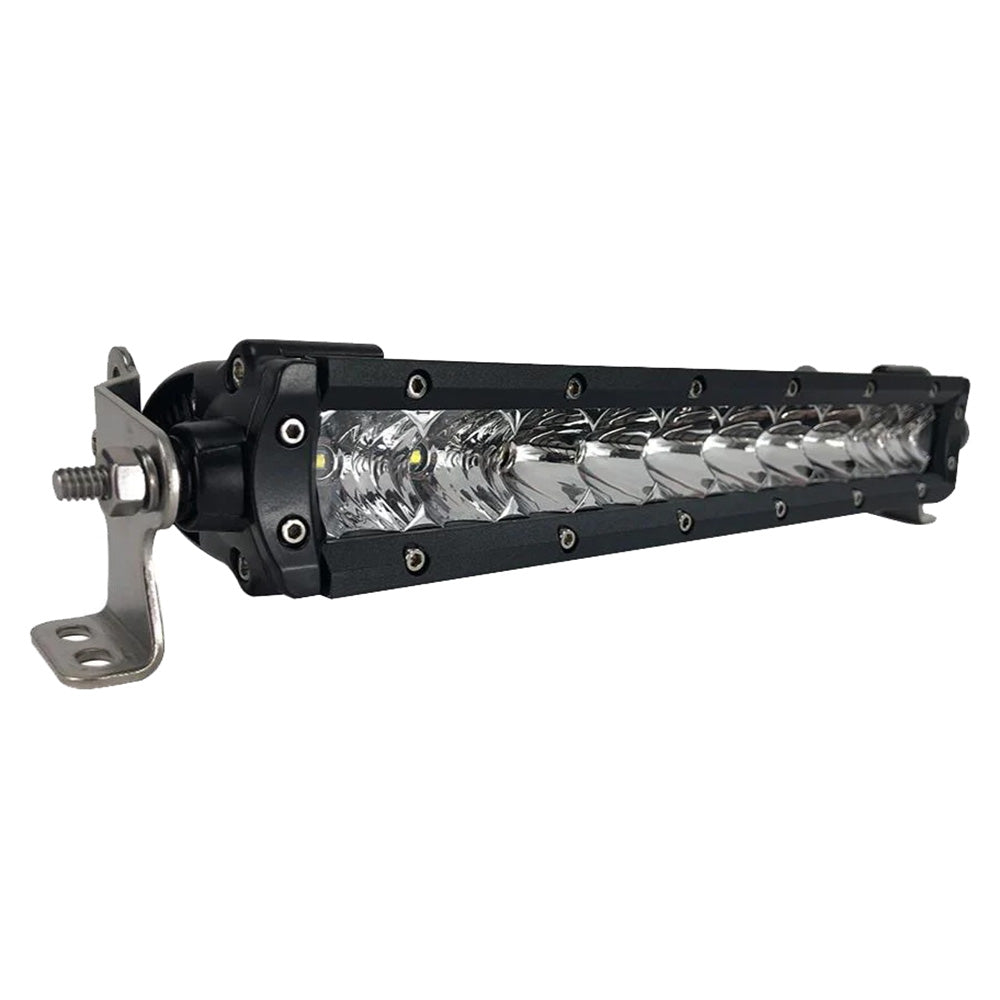 Black Oak LED 10-inch Single Row Combo Optics Light Bar - Pro Series 3.0 Black Housing