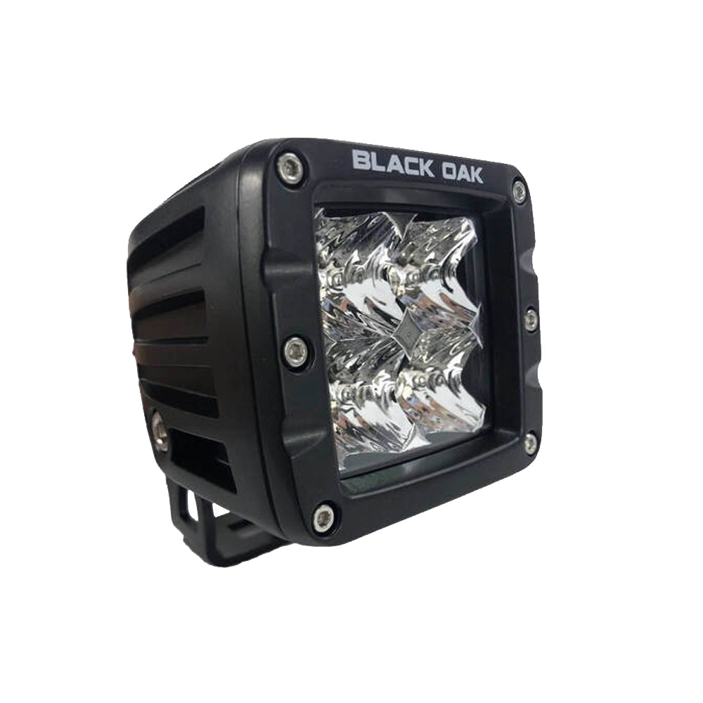 Black Oak LED 2-inch Spot Optics LED Pod Light - Pro Series 3.0 with Black Housing