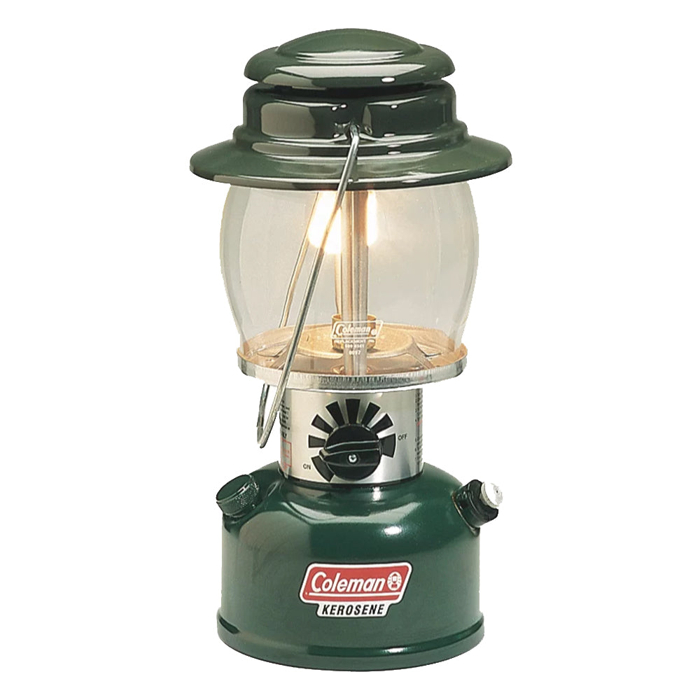 Coleman Kerosene Lantern - Green with Adjustable Brightness and Long Runtime