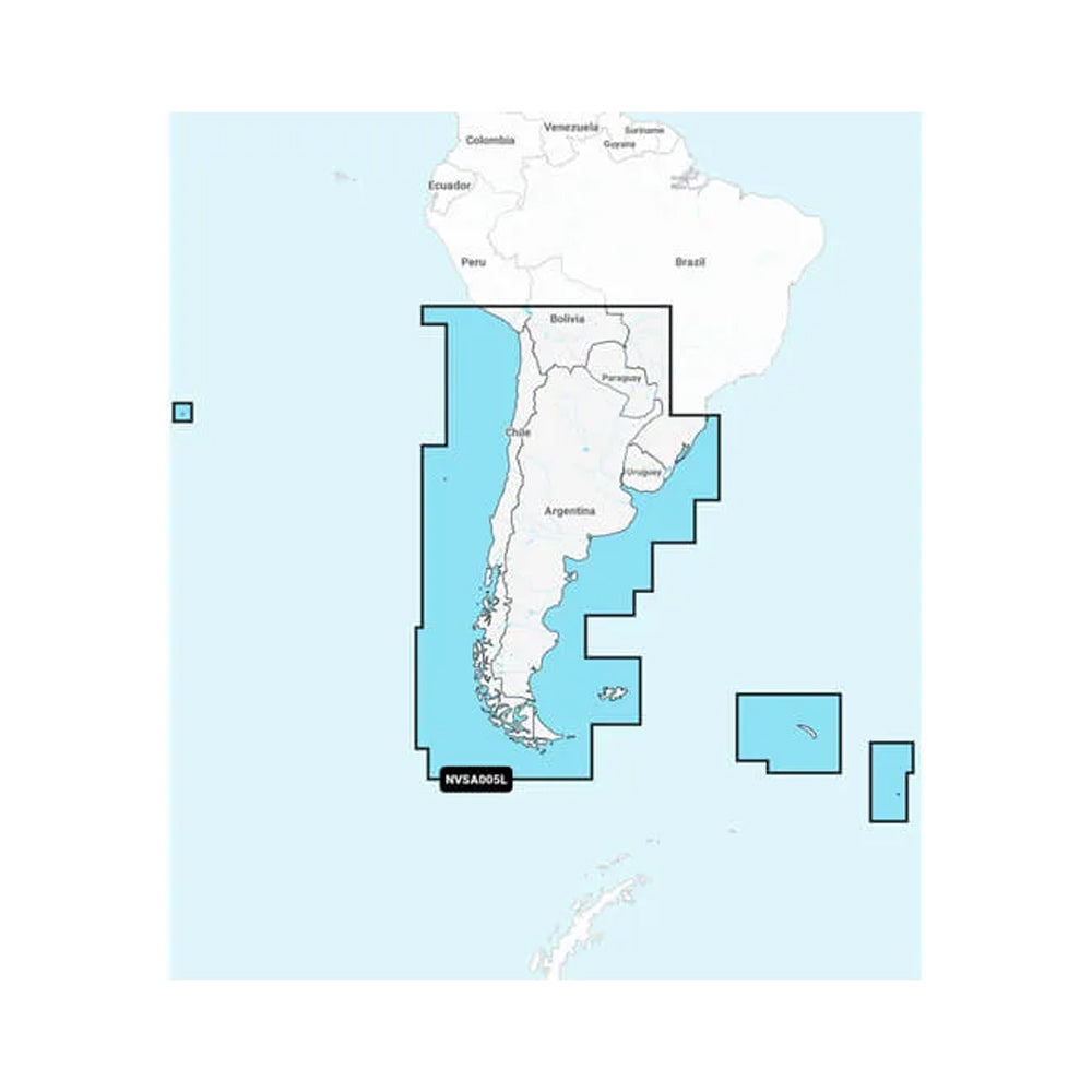 Garmin Navionics Vision+ NVSA005L Marine Charts for Chile, Argentina & Easter Island