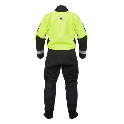 Mustang Survival Sentinel Series Water Rescue Dry Suit - Fluorescent Yellow Green-Black, Large 1 Regular