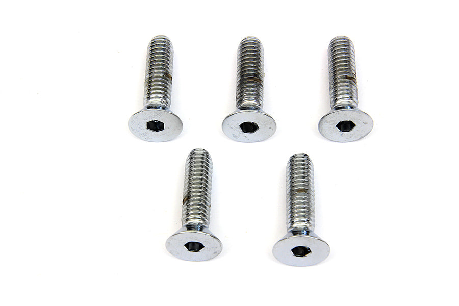 Colony Front Disc Brake Screw Kit Chrome for Harley Davidson XL and FX Models (Part #9600-5)