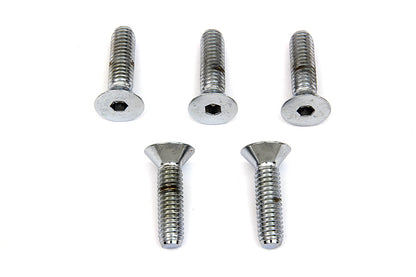 Colony Front Disc Brake Screw Kit Chrome for Harley Davidson XL and FX Models (Part #9600-5)