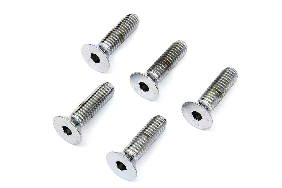 Colony Front Disc Brake Screw Kit Chrome for Harley Davidson XL and FX Models (Part #9600-5)
