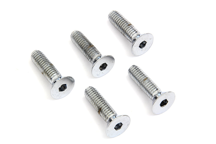Colony Front Disc Brake Screw Kit Chrome for Harley Davidson XL and FX Models (Part #9600-5)