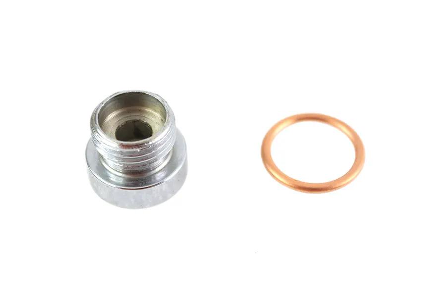 Colony Chrome Oil Pump Screen Plug for Harley Davidson FL (1952-1961) by Colony