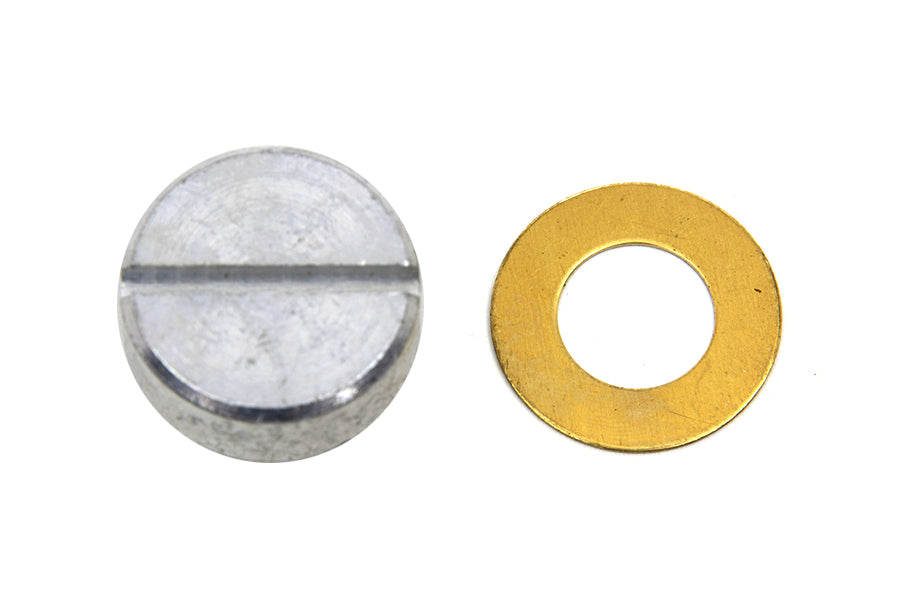 Colony Oil Pump Relief Valve Plug Cadmium - Fits 1968-1977 Harley Davidson FL