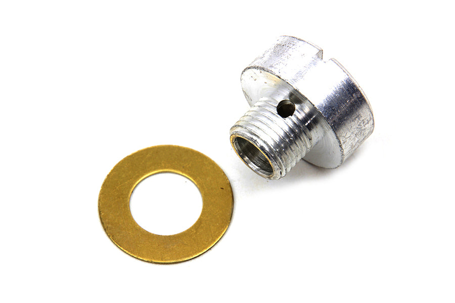 Colony Oil Pump Relief Valve Plug Cadmium - Fits 1968-1977 Harley Davidson FL