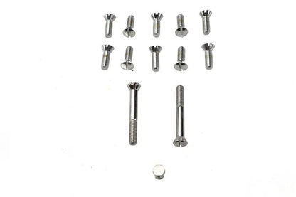 Colony Chrome Transmission Top Cover Screw Kit for Harley Davidson FL Models by Colony