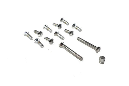 Colony Chrome Transmission Top Cover Screw Kit for Harley Davidson FL Models by Colony