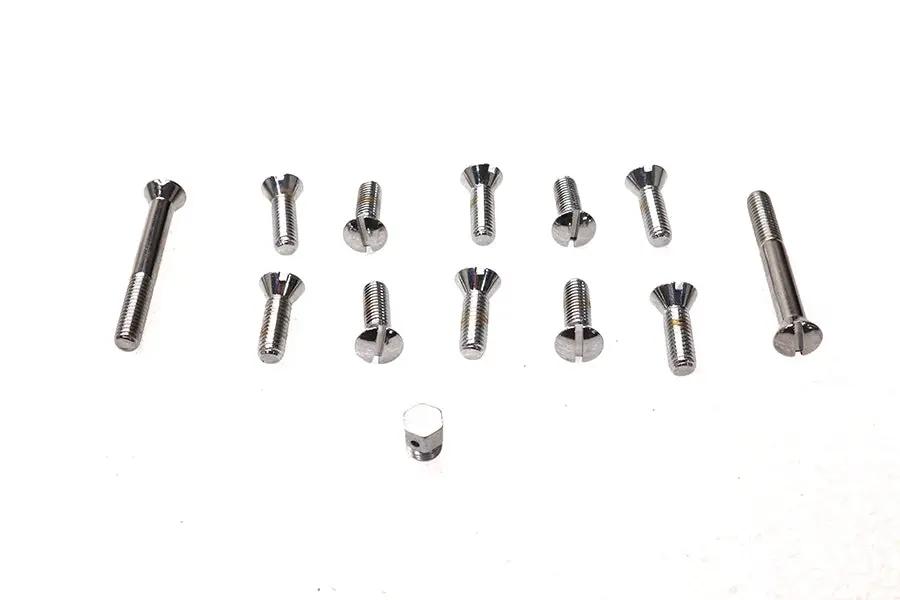 Colony Chrome Transmission Top Cover Screw Kit for Harley Davidson FL Models by Colony
