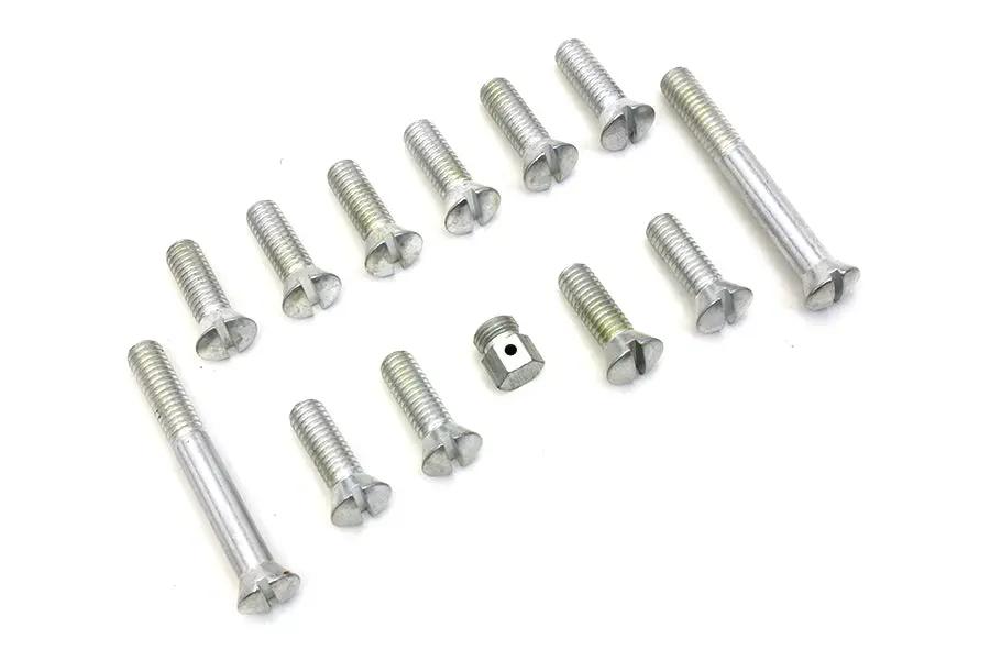 Colony Transmission Top Cover Screw Kit Cadmium for Harley Davidson FL Series by Colony