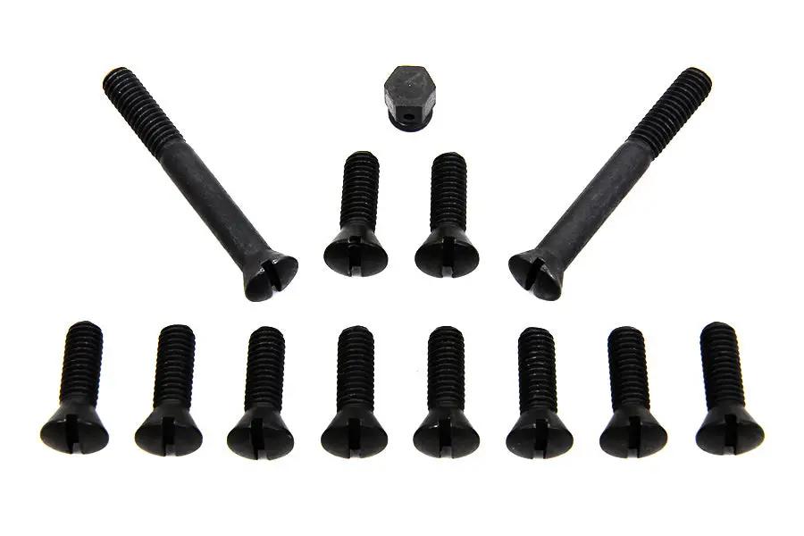 Colony Parkerized Transmission Top Cover Screw Kit for Harley Davidson FL (1941-1950) by Colony