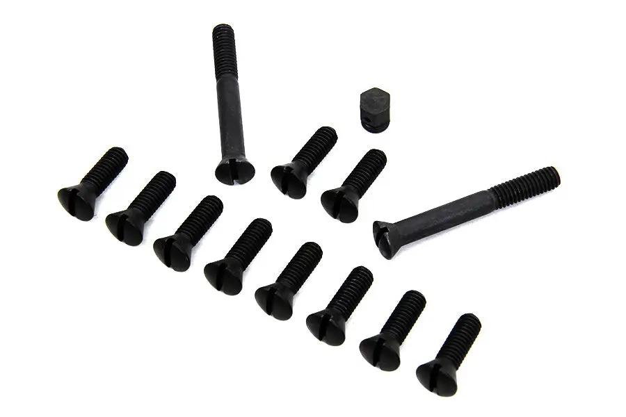 Colony Parkerized Transmission Top Cover Screw Kit for Harley Davidson FL (1941-1950) by Colony