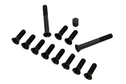 Colony Parkerized Transmission Top Cover Screw Kit for Harley Davidson FL (1941-1950) by Colony