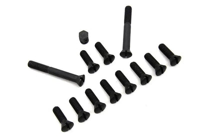 Colony Parkerized Transmission Top Cover Screw Kit for Harley Davidson FL (1941-1950) by Colony