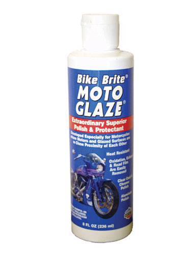 Bike Brite Moto Glaze 8 oz by BIKE BRITE – High-Gloss Motorcycle Polish and Protectant