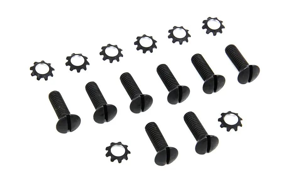 Colony Tappet Block Screw Kit Parkerized for Harley Davidson WL Models by Colony