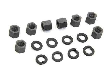 Colony Replica Cylinder Base Nut Kit Parkerized for Harley Davidson XL Models by Colony