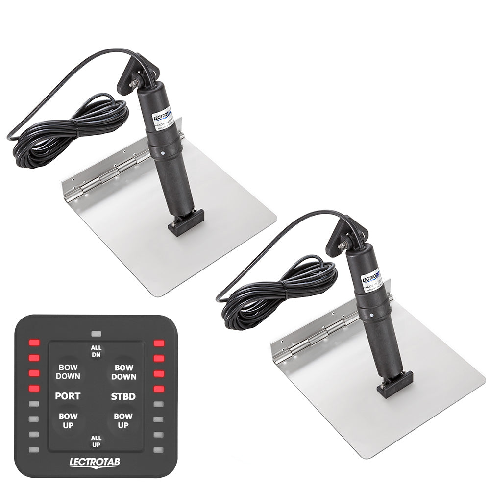Lectrotab XKA Stainless Steel Trim Tab Kit with One-Touch Control - 9 x 24 for Boats 24 to 37 Feet