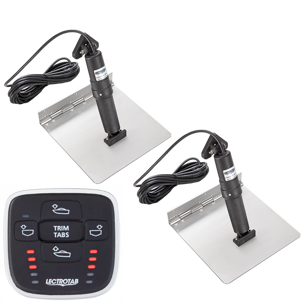 Lectrotab XKA Stainless Steel Trim Tab Kit with MLC-1 Control - 12 x 24 inches
