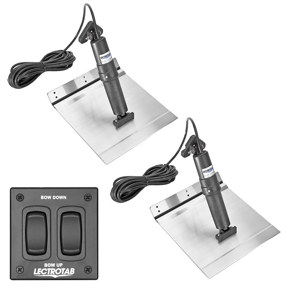 Lectrotab XKA Aluminum Alloy Trim Tab Kit with Rocker Switch – 9 x 24 inches