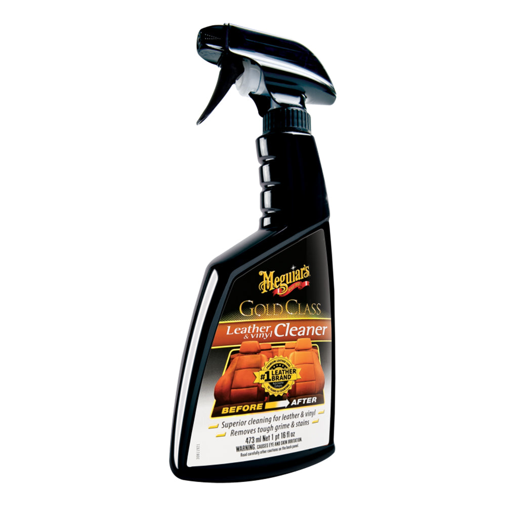 Meguiar's Gold Class Leather & Vinyl Cleaner - 16oz for Car Interior Maintenance