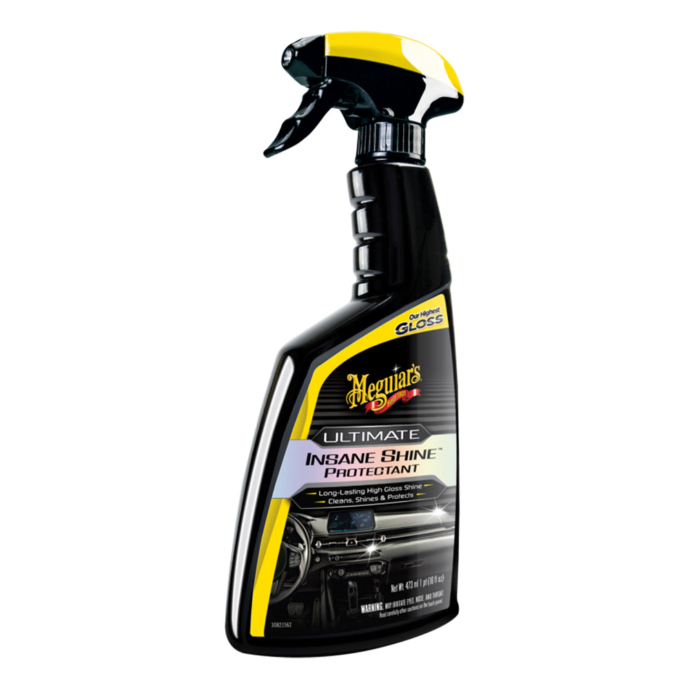 Meguiar's Ultimate Insane Shine Protectant Spray - 16oz for Vinyl, Plastic & Rubber Surfaces