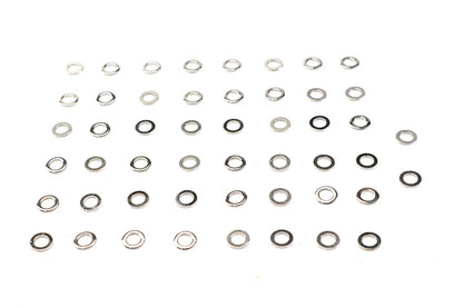 Colony Chrome Flat Washer 1/4 inch Inner Diameter, Pack of 50