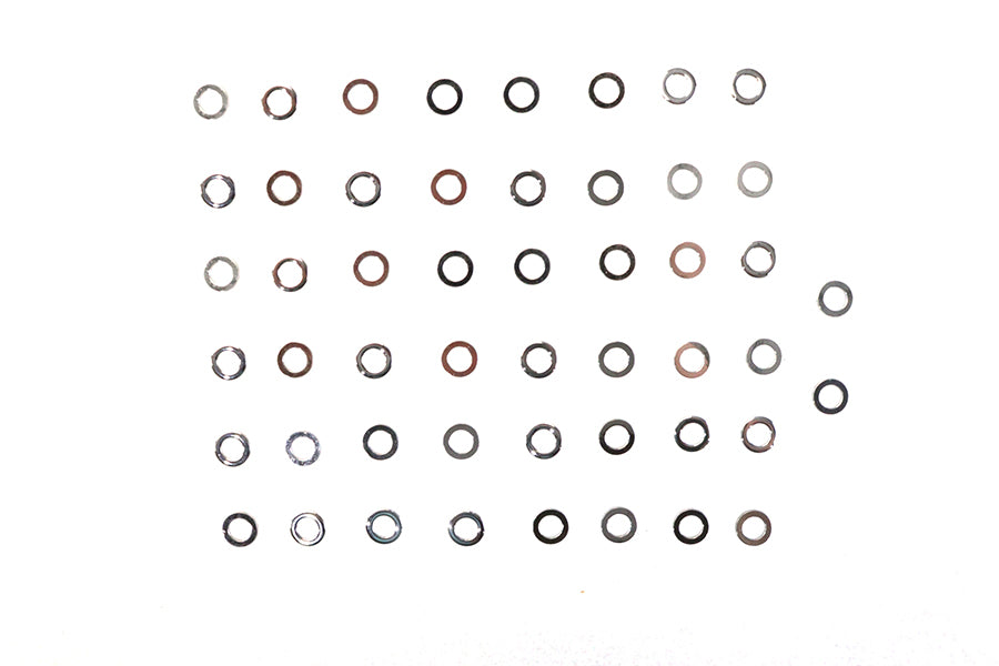 Colony Chrome Flat Washer 1/4 inch Inner Diameter, Pack of 50